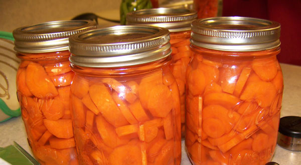 Canned carrots